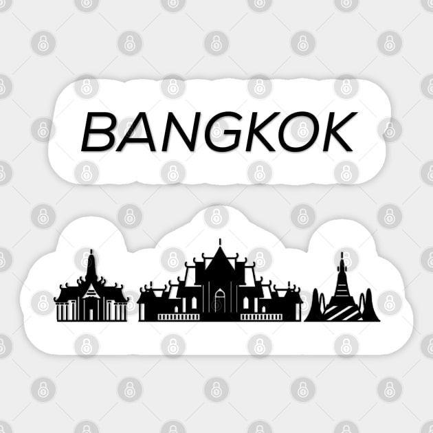 Bangkok skyline, Thailand Sticker by maro_00